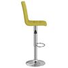 vidaXL Tabouret de bar Vert Tissu