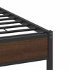 vidaXL Cadre de lit sans matelas ch&ecirc;ne marron 120x190 cm