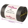 vidaXL Sacs poubelles 250 pcs noir 60 L