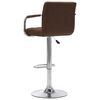 vidaXL Chaise de bar Marron Tissu