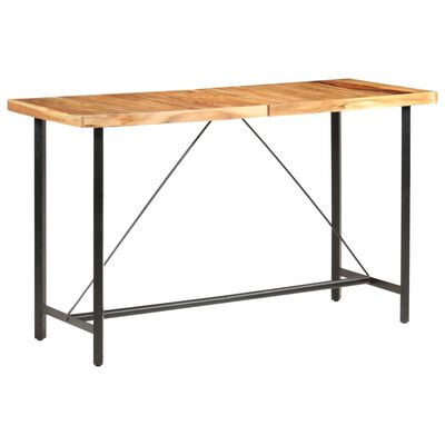 vidaXL Table de bar 180x70x107 cm bois d'acacia massif