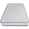 vidaXL Lit avec matelas &agrave; m&eacute;moire de forme Blanc Similicuir 140x200 cm