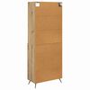 vidaXL Haut Armoire avec tiroir Ch&ecirc;ne artisanal 69,5 x 34 x 180 cm