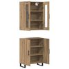 vidaXL Haut Armoire 2 pcs ch&ecirc;ne artisanal Bois d'ing&eacute;nierie