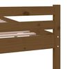 vidaXL Cadre de lit sans matelas marron miel bois massif 150x200 cm