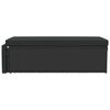 vidaXL Salon de jardin 2 pcs avec coussins R&eacute;sine tress&eacute;e Noir