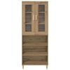 vidaXL Haut Armoire Ch&ecirc;ne artisanal 69,5 x 34 x 180 cm
