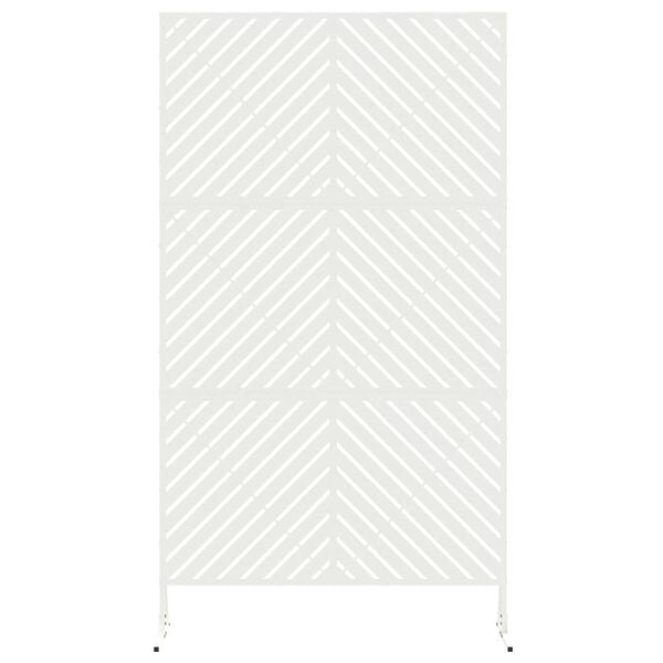 vidaXL &Eacute;cran de confidentialit&eacute; Blanc 100 x 50 x 180 cm Acier