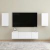 vidaXL Meubles TV 2 pcs Blanc 30,5x30x60 cm Bois d&rsquo;ing&eacute;nierie
