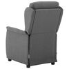 vidaXL Fauteuil de massage Gris clair Tissu
