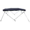 vidaXL Toit bimini &agrave; 4 arceaux parois en maille 243x(170-182)x137 cm