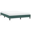 vidaXL Cadre de lit sans matelas vert foncé 160x210 cm velours