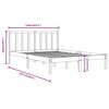 vidaXL Cadre de lit sans matelas bois massif de pin 150x200 cm