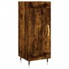 vidaXL Buffet haut Chêne fumé 34,5x34x180 cm Bois d'ingénierie