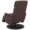 vidaXL Fauteuil inclinable avec repose-pieds marron similicuir