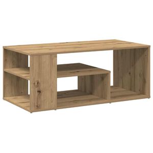 vidaXL Table d'appoint ch&ecirc;ne artisanal 100x50x40 cm bois d'ing&eacute;nierie