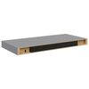 vidaXL &Eacute;tag&egrave;re murale flottante gris 50x23x3,8 cm MDF