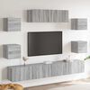vidaXL Ensemble de meubles TV 7 pcs Sonoma gris Bois d'ing&eacute;nierie