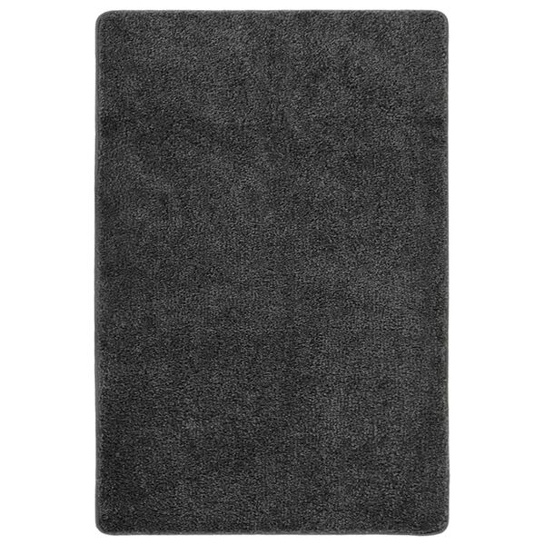 vidaXL Tapis shaggy antid&eacute;rapant Gris 140x200 cm