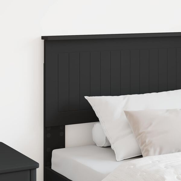 vidaXL T&ecirc;te de lit Ch&ecirc;ne noir 90 cm Bois d'ing&eacute;nierie