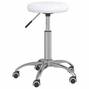 vidaXL Chaise de salle &agrave; manger Blanc Similicuir
