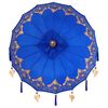 vidaXL Parasol balinais Bleu 95 x 95 x 260 cm