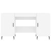 vidaXL Bureau blanc 140x50x75 cm bois d'ing&eacute;nierie