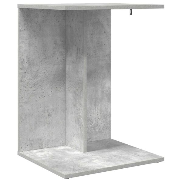vidaXL Table d'appoint Gris b&eacute;ton 45 x 40 x 62,5 cm Bois d'ing&eacute;nierie