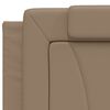 vidaXL Cadre de lit Viana sans matelas cappuccino 200x200 cm similicuir