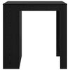 vidaXL Table de bar Ch&ecirc;ne noir 102 x 70 x 103,5 cm Bois d'ing&eacute;nierie
