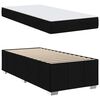 vidaXL Cadre de lit avec matelas Noir 100 x 200 cm tissu