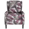 vidaXL Fauteuil inclinable de massage Motif à fleurs Tissu
