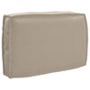 vidaXL Set de coussins de palette 3 pcs Taupe 120 x 80 x 12 cm
