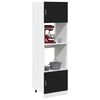 vidaXL Armoire suspendue Ch&ecirc;ne noir 60 x 57 x 207 cm Bois d'ing&eacute;nierie