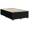 vidaXL Sommier &agrave; lattes de lit avec matelas Noir 120x200 cm Tissu