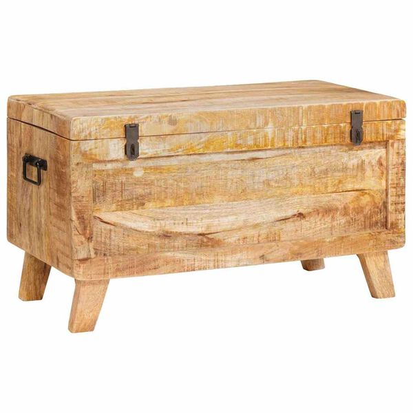 vidaXL Boîte de Rangement 70 x 35 x 40 cm bois de manguier massif