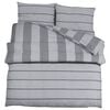 vidaXL Ensemble de housse de couette Gris 240x220 cm Coton