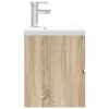vidaXL Ensemble de meubles de salle de bain 2 pcs ch&ecirc;ne sonoma