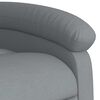 vidaXL Fauteuil de massage inclinable Gris clair Tissu