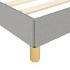 vidaXL Cadre de lit sans matelas gris clair tissu