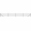 vidaXL Cl&ocirc;ture en treillis m&eacute;tallique et ancrage anthracite 1x10 m