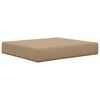 vidaXL Coussin de canap&eacute; d'ext&eacute;rieur 2 pcs Taupe Polyester