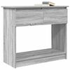 vidaXL Table console avec tiroirs sonoma gris 85,5x38,5x74,5 cm