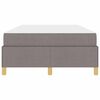 vidaXL Cadre de lit avec matelas Taupe 120 x 200 cm tissu