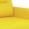 vidaXL Ensemble de canap&eacute;s 3 pcs avec coussins Jaune clair Tissu
