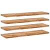 vidaXL &Eacute;tag&egrave;res flottantes 4 pcs 140x40x4 cm acacia massif &agrave; l'huile