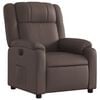 vidaXL Fauteuil inclinable &eacute;lectrique Marron Similicuir