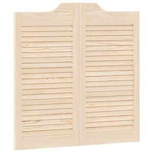 vidaXL Portes battantes 80 x 40 cm Bois de pin massif Naturel