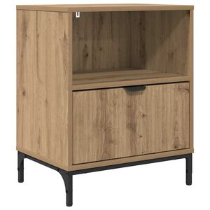 vidaXL Cabinet de chevet avec tiroir ch&ecirc;ne artisanal 49 x 36 x 61 cm