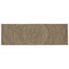 vidaXL Tapis de zone Naturel et noir 80 x 300 cm Jute